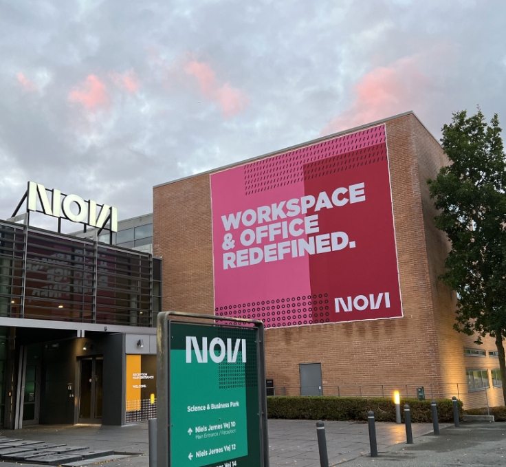NOVIs miljø tæller 90.000 kvm. kontorbygninger med over 275 virksomheder.